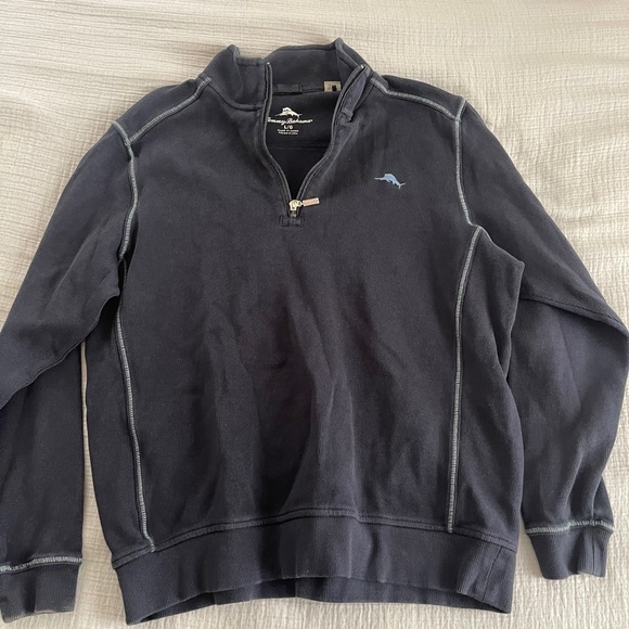 Tommy Bahama Other - Tommy Bahama Mens Relax Fleece Half Zip Pullover navy Sweater Size L